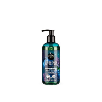Organic Shop nyugtató tusolóolaj levendulával, áfonyával és melatoninnal 260 ml