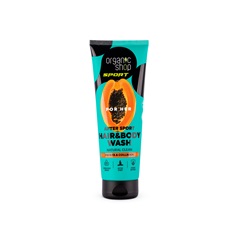 Organic Shop sportolás utáni sampon és tusfürdő papayával és kollagénnel 200 ml