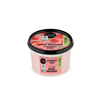 Organic Shop vitamin testápoló mousse eperrel és tejjel 250 ml