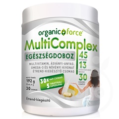 Organic force multicomplex egészségdoboz multivitamin, ásványi-anyag, omega-3 és növényi kivonat étrend-kiegészítő 192 g