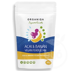 Organiqa 100% bio vegán fehérje mix acai-banán 200 g