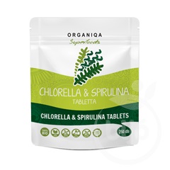 Organiqa bio chlorella és spirulina tabletta 250 db