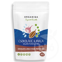 Organiqa bio csokoládé-maca vegán fehérje 400 g