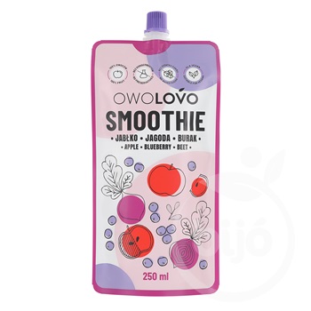 Owolovo smoothie alma-kékáfonya-cékla 250 ml