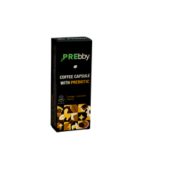 PREbby kávé kapszula prebiotikummal narancs-csokoládé nespresso 10db 50 g