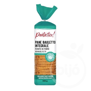 Pantastico teljes kiőrlésű toast kenyér 400 g