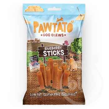 Pawtato Tubes vegán jutalomfalat kék áfonya 120 g