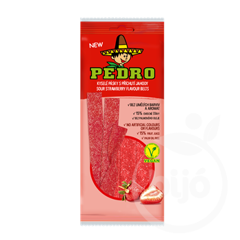 Pedro strawberry belt gumicukor vegán 80 g