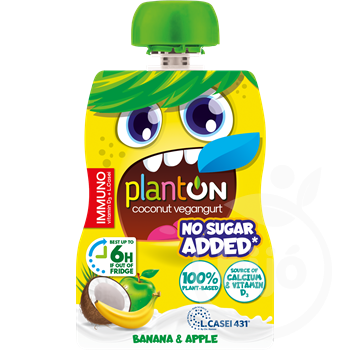 Planton kids kókuszos vegángurt alma-banán 90 g