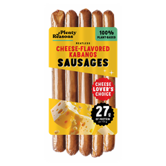 Plenty Reasons Meatless vegán sajtos cabanossi snack kolbász 160 g
