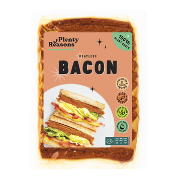 Plenty Reasons meatless vegán bacon jellegű készítmény 150 g