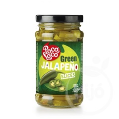 Poco Loco szeletelt zöld jalapeno paprika 225 g