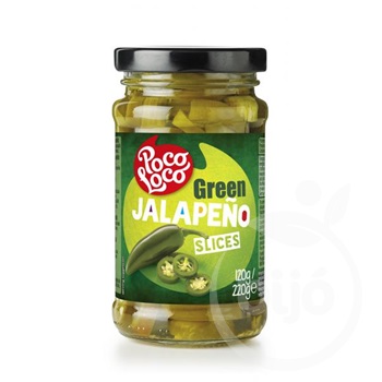 Poco Loco szeletelt zöld jalapeno paprika 225 g