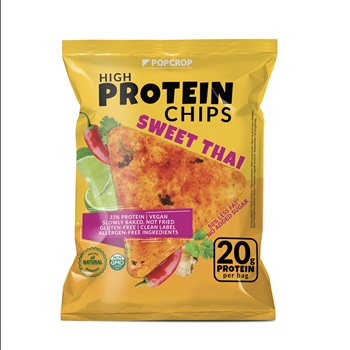 Popcrop pyramids gluténmentes sweet thai ízű protein chips 60 g