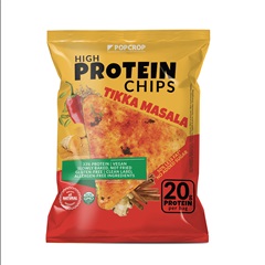 Popcrop pyramids gluténmentes tikka masala ízű protein chips 60 g