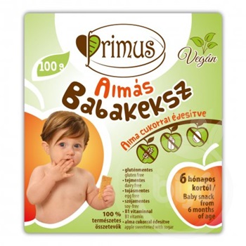 Primus vegan baby biscuit with apple 100 g