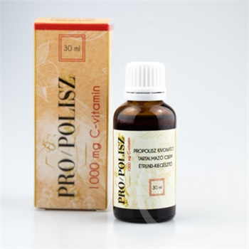 Pro/polisz propoliszos kivonatot tartalmazó alkoholos csepp 1000mg c-vitaminnal 30 ml