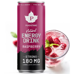 Puhdistamo természetes energiaital málna ízű 330 ml