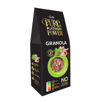 Pure Platinum Power granola gluténmentes matcha-pisztácia-cseresznyés 225 g