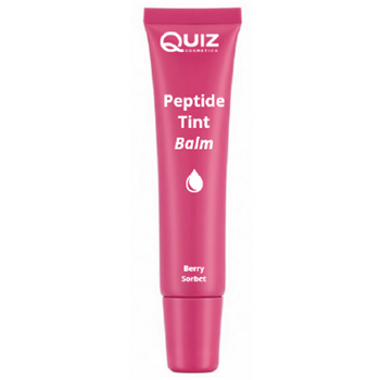 Quiz peptide tint balm ajakdúsító ajakápoló peptidekkel és shea vajjal 2in1bogyós gyümölcsös szorbet színű 10 g