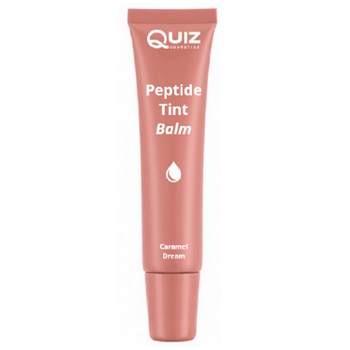Quiz peptide tint balm ajakdúsító ajakápoló peptidekkel és shea vajjal karamell színű 10 g