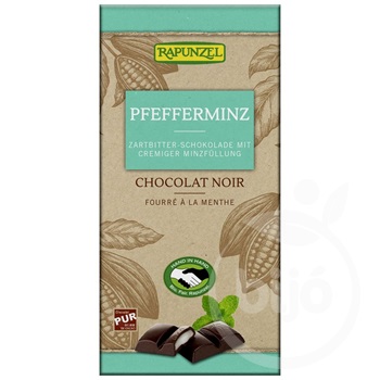 Rapunzel bio félédes csokoládé mentolos krémmel vegán 100 g