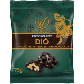 Real Nature étcsokoládés dió 75 g