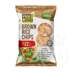 Rice Up barna rizs chips pizza ízű 60 g