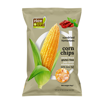 Rice Up kukorica chips szárított paradicsom ízesítéssel 60 g