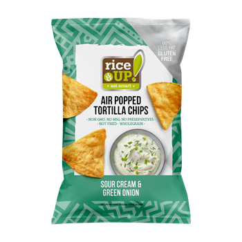 Rice Up tortilla chips hagymás tejfölös ízű 60 g
