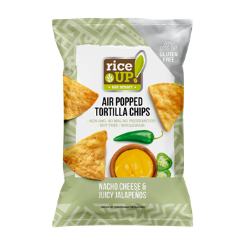 Rice Up tortilla chips nacho sajt és jalapeno ízű 60 g