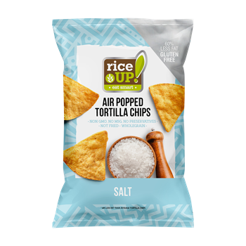 Rice Up tortilla chips tengeri sós ízű 60 g
