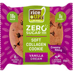 Rice Up zero kollagén, protein keksz vanília ízű 60 g