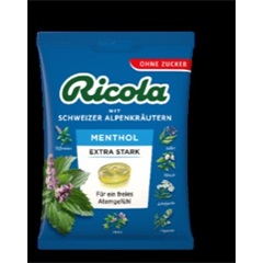 Ricola cukorka extra erős mentol zacskós 75 g