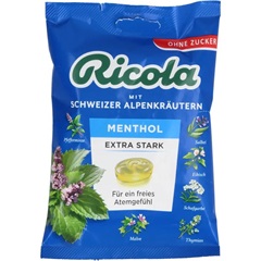 Ricola cukorka extra erős mentol zacskós 75 g
