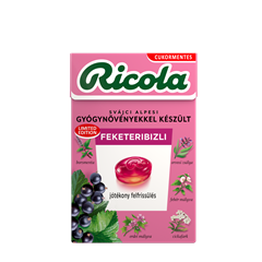 Ricola cukorka feketeribizli 40 g