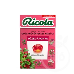 Ricola cukorka tőzegáfonya 40 g