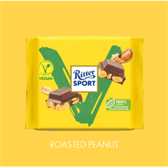 Ritter Sport vegán pörkölt földimogyorós csokoládé 100 g