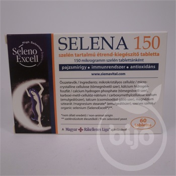 Selena 150 szeléntartalmú tabletta 60 db