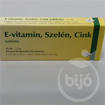 Selenium e-vitamin szelén cink tabletta 40 db