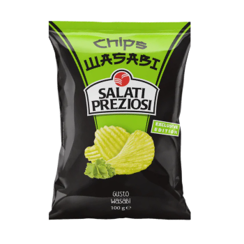 Salati Preziosi gluténmentes wasabi chips 100 g