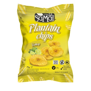 Samai plantain főzőbanán chips lime 70 g