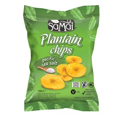 Samai plantain főzőbanán chips tengeri sós nagy kiszerelés 142 g
