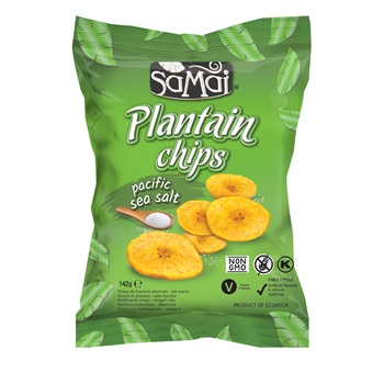 Samai plantain főzőbanán chips tengeri sós nagy kiszerelés 142 g