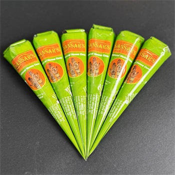 Sansars henna testfesték paszta tölcsérben natúr barna színű 25 g