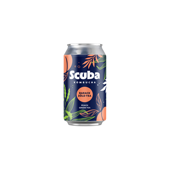 Scuba kombucha barack zöld tea 330 ml