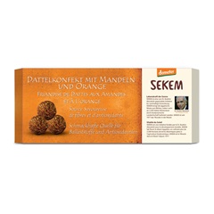 Sekem biodinamikus demeter mandulás narancsos datolyagolyó 120 g