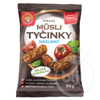 Semix gluténmentes müzli snackek paradicsom-bazsalikom 55 g