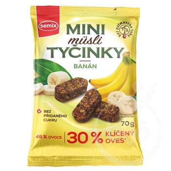 Semix mini müzlifalatok csíráztatott zabpehellyel banános 70 g