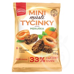 Semix mini müzlifalatok csíráztatott zabpehellyel,sárgabarackos 70 g